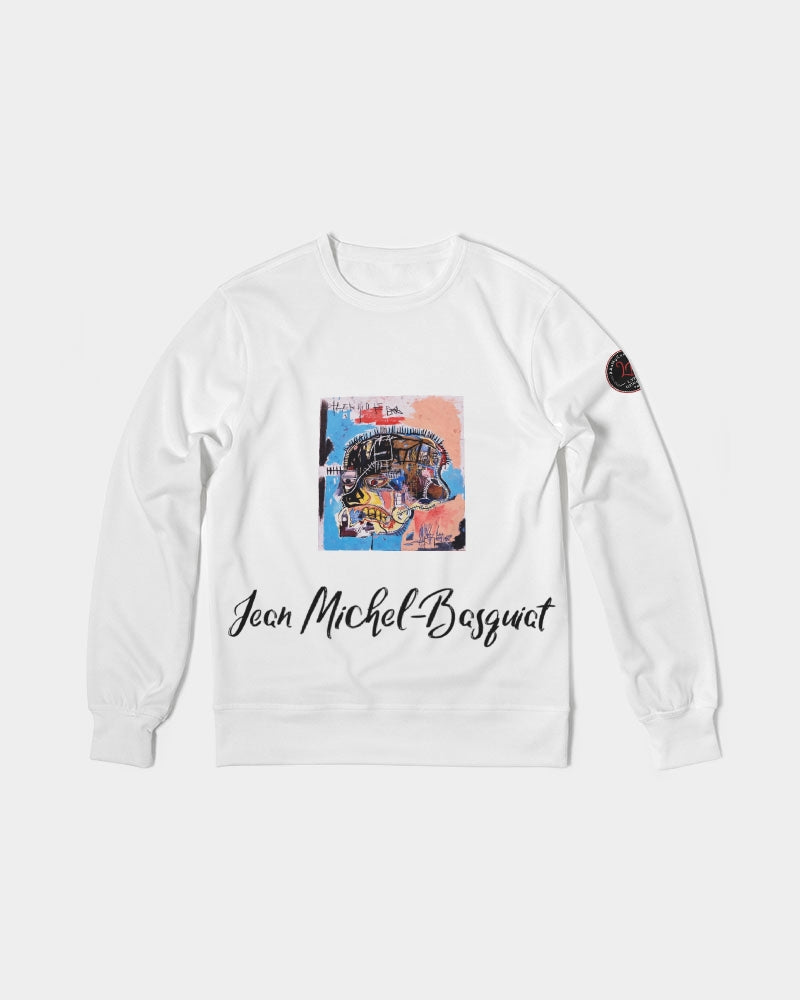 Jean Michel Basquiat Influenced Men's Classic French Terry Crewneck Pullover